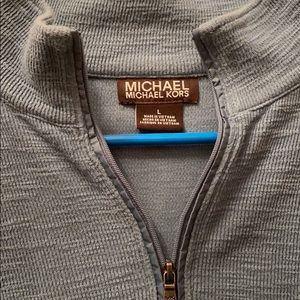 Michael Kors Men’s Large Blue 1/4 Zip Pullover